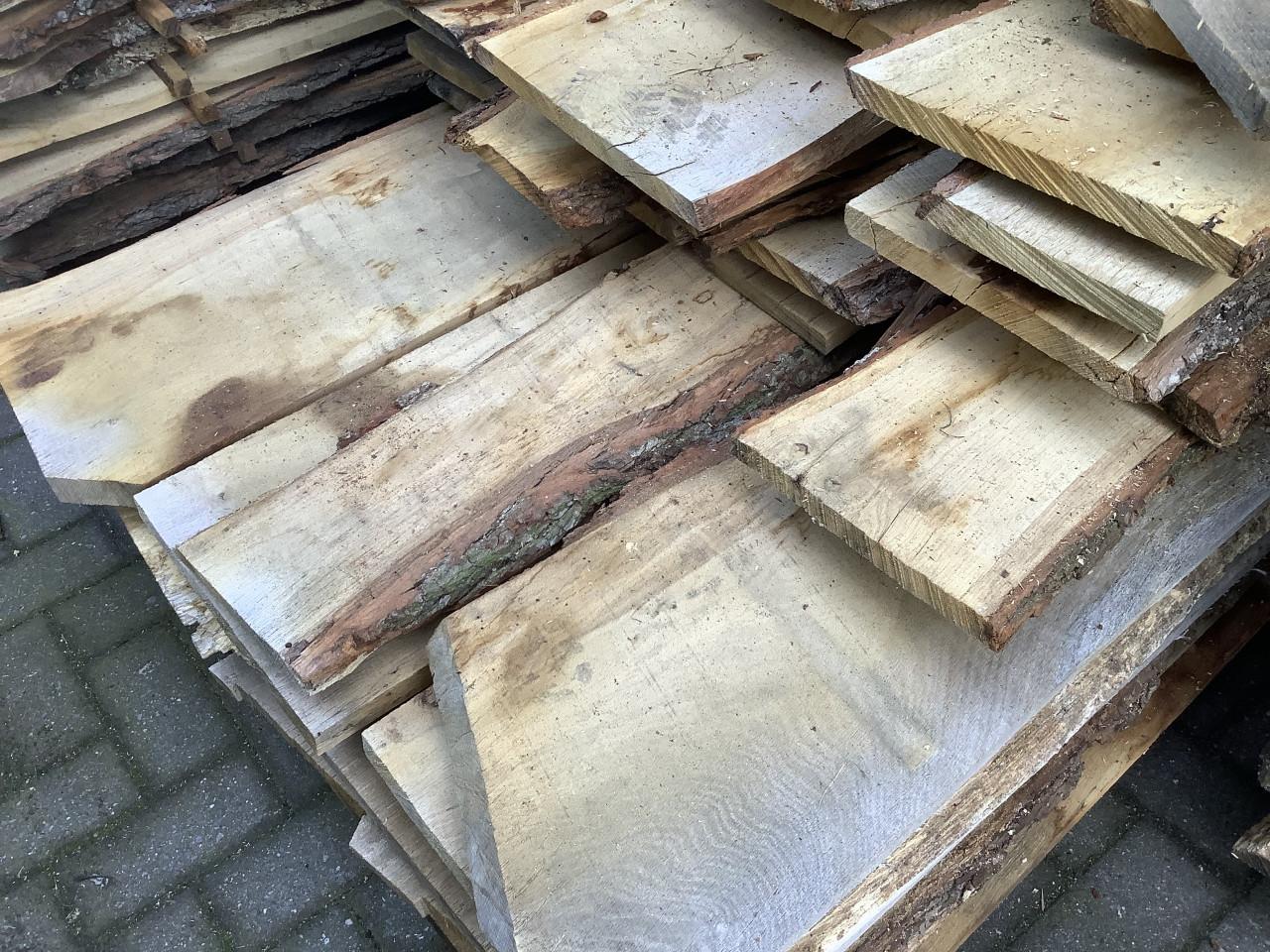 Nieuwe Eiken schaaldelen planken