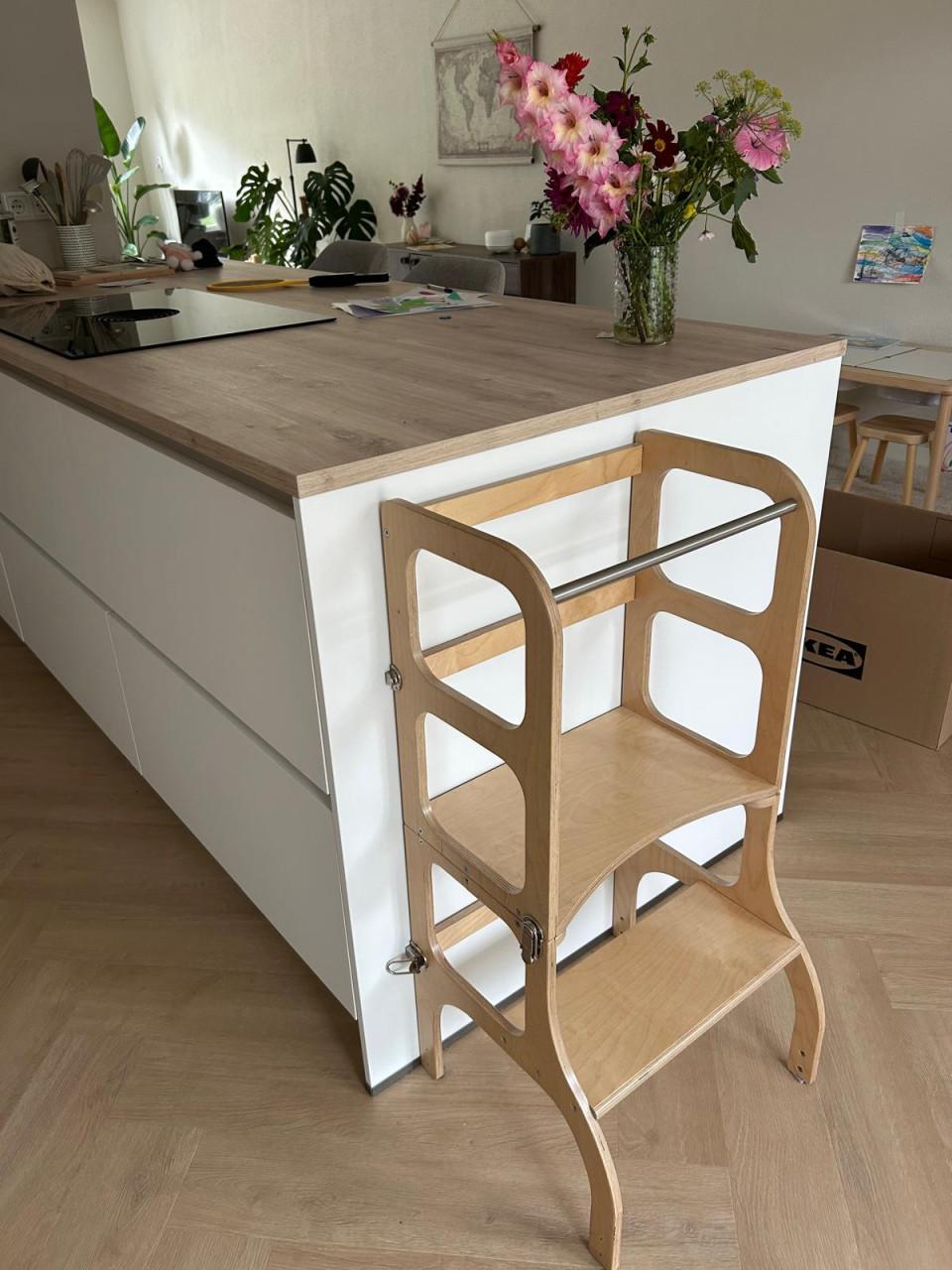 Houten leertoren Step 'n sit naturel - Ette Tete