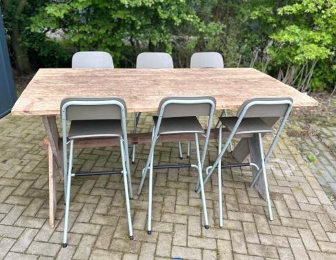 Mancave tafels- 2 st-industriële  /bart/klus/knutseltafel NU € 175