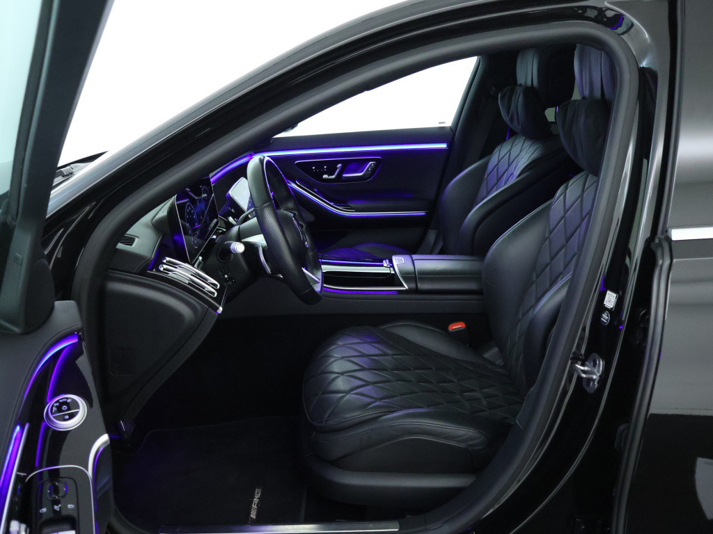 Mercedes-Benz S-klasse 450 4matic lang amg line | dodehoekdetector | panora