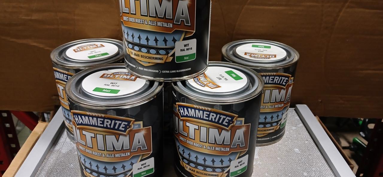 Hammerite metaallak diverse kleuren 0.75ltr