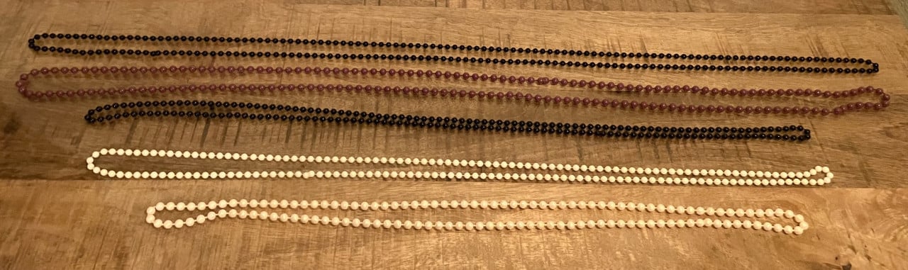 5 nieuwe kralen kettingen/armbanden