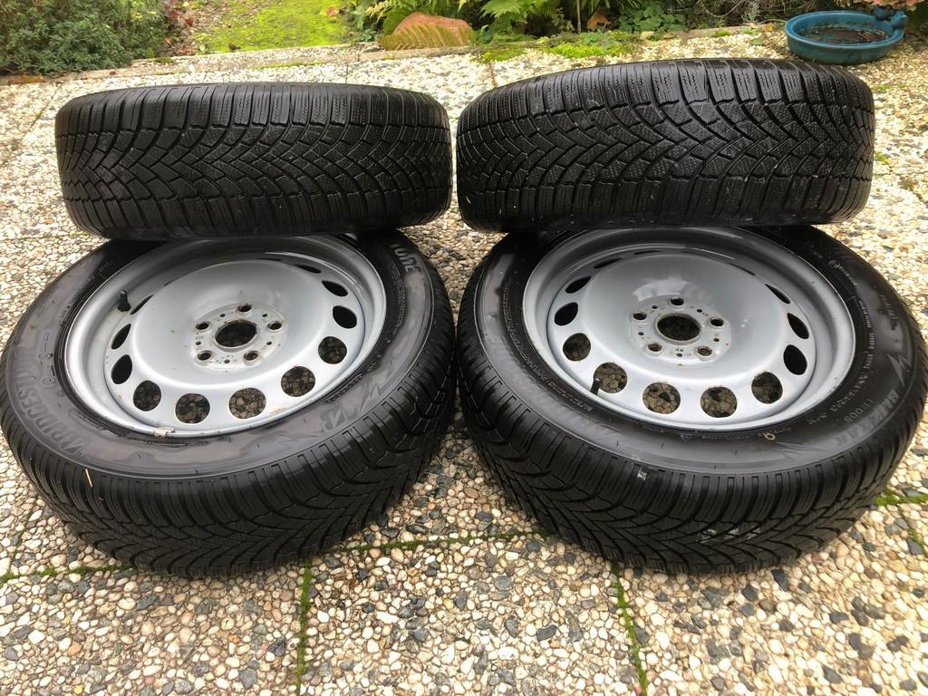 Winterwielen VW-Audi-Seat-Skoda met Bridgestone Blizzak 5 maat 205/55/16