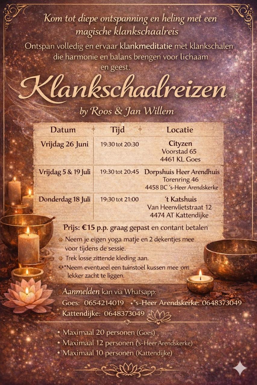 Klankschaal sessies met schaal op je lijf + meditatie