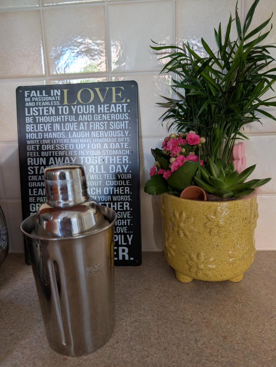 Cocktail shaker met handig zeefje