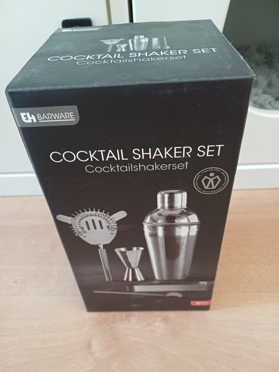 NIEUW:Excellent Houseware rvs cocktailshakerset 5-delig