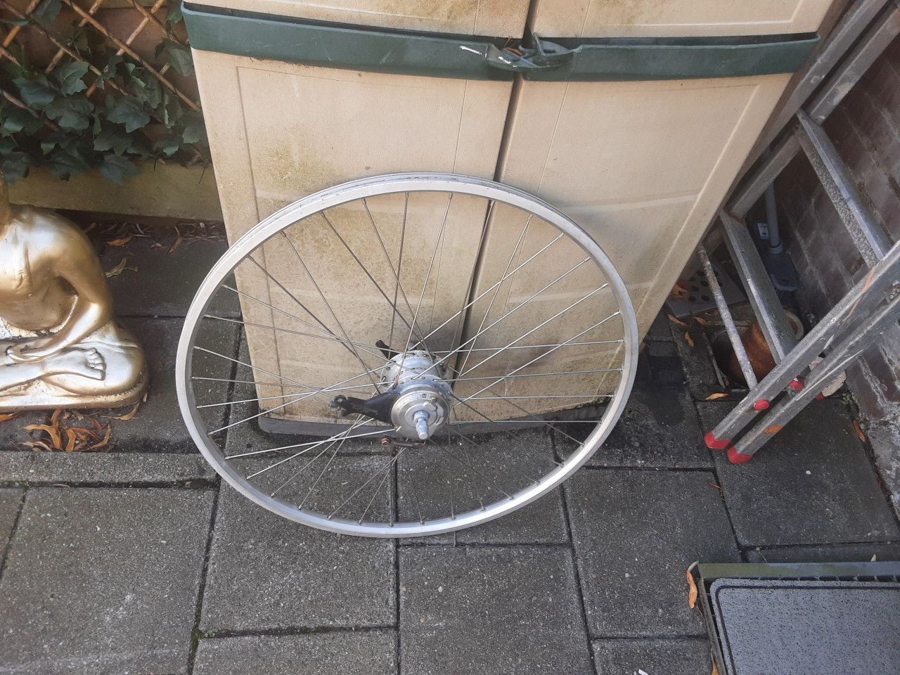 28 inch nexus achterwiel, 7 speed,rollerbrake rem