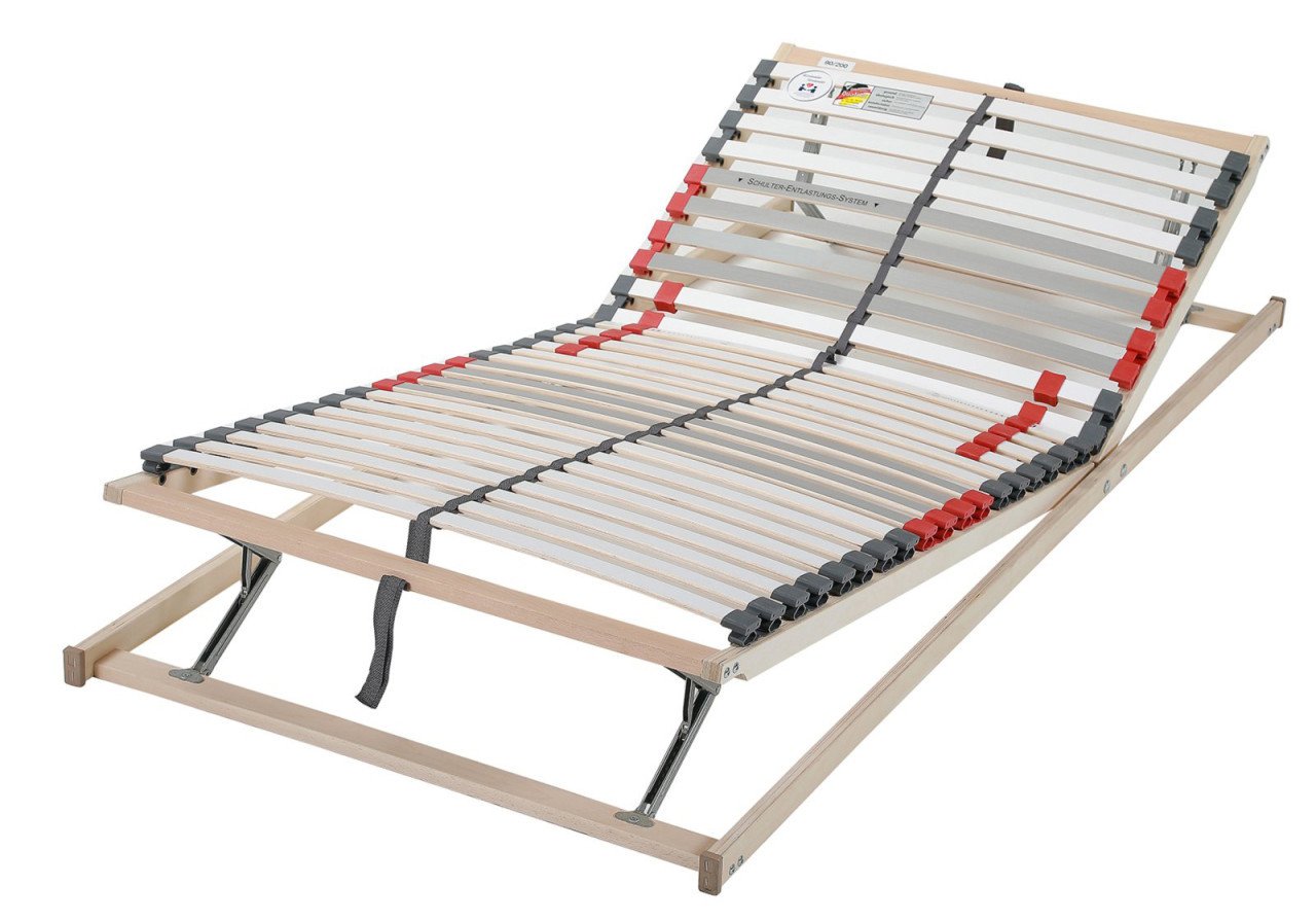 Senioren comfort bed 100 x 200 cm. 3 hoogte-instellingen. Lichteiken