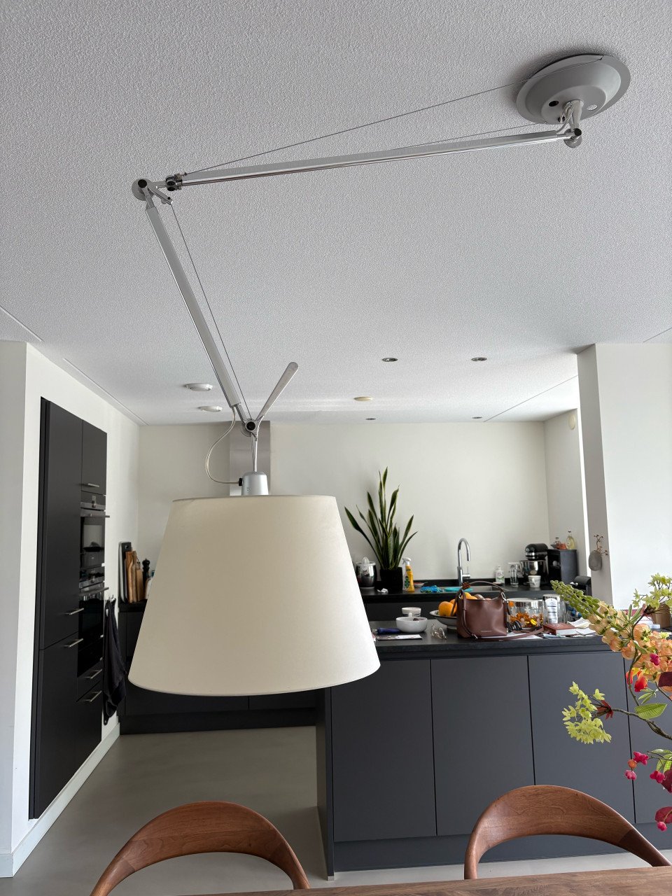 Artemide Tolomeo Decentrata hanglamp 40cm perkament