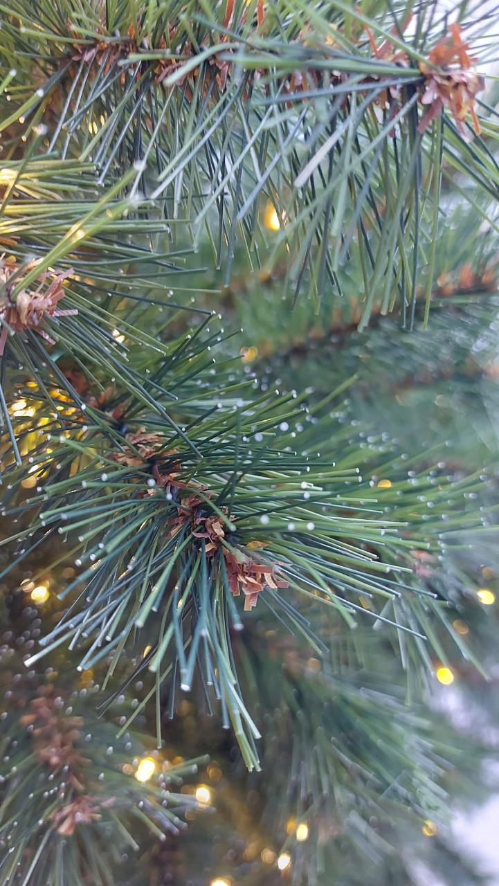 Kerstboom 1.20cm met micro led lichtjes 300 stuks warmwit