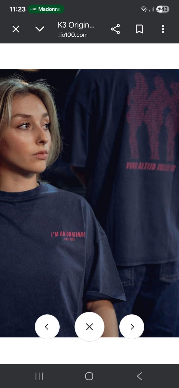 Shirt K3 originals 3 stuks donkerblauw l/xl