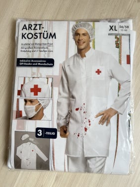 Carnaval / verkleed outfit.  Dokter / arts