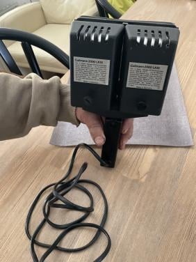 Cullmann foto/film halogeenlamp, 1 lamp kapot , maar geeft nog veel licht