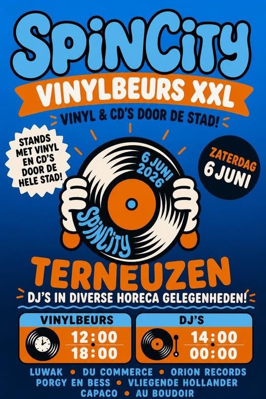 Vinylbeurs XXL (Spincity) in Terneuzen.