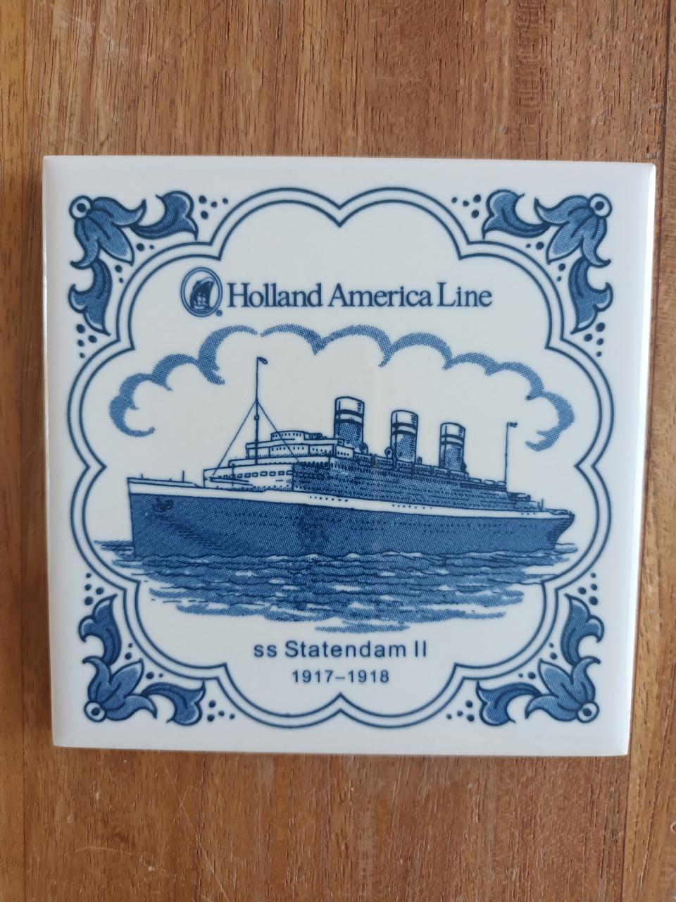 3 Tegeltjes Holland America Line
