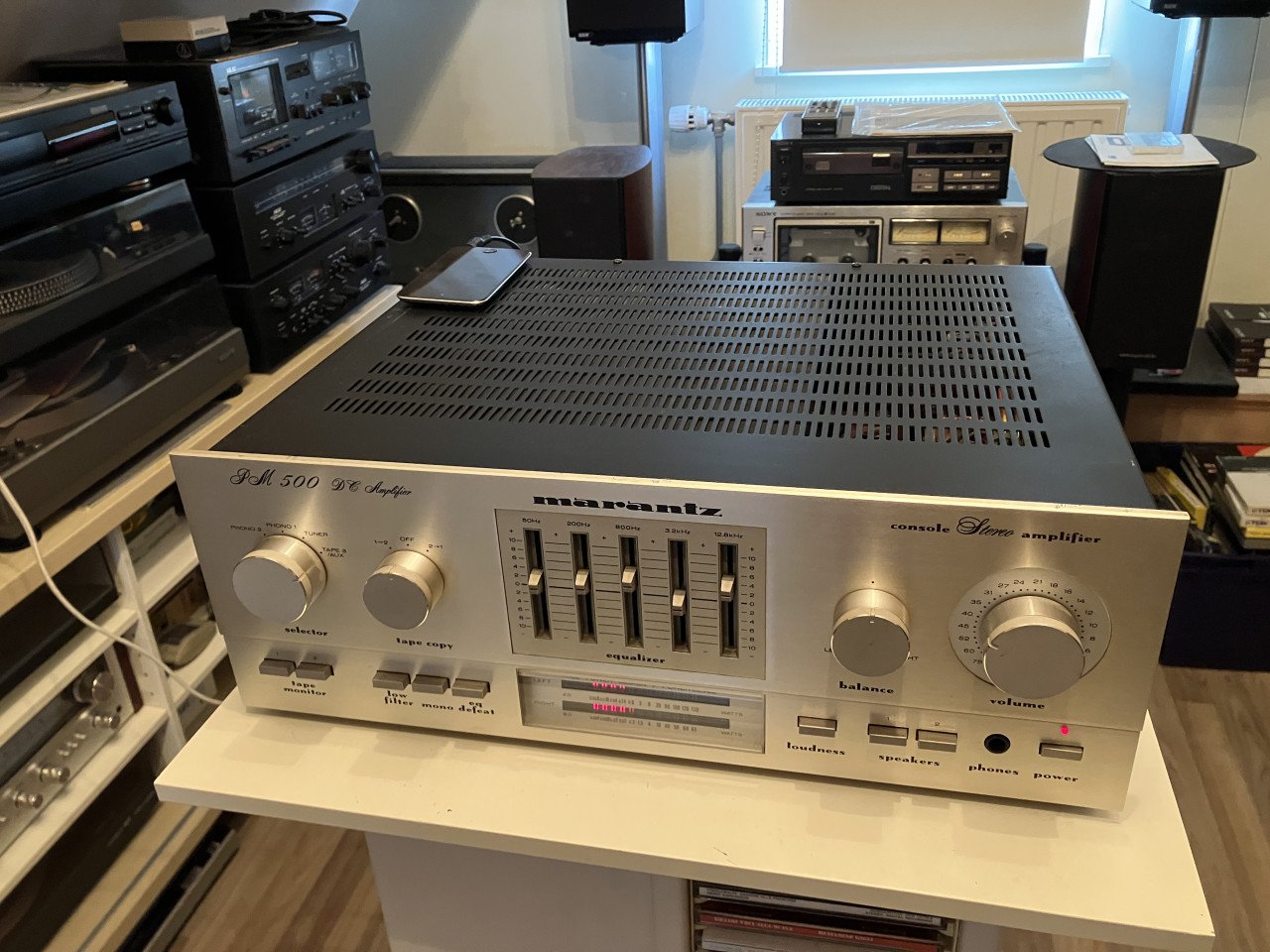 Marantz PM 500 DC vintage versterker  met equalizer geserviced en garantie