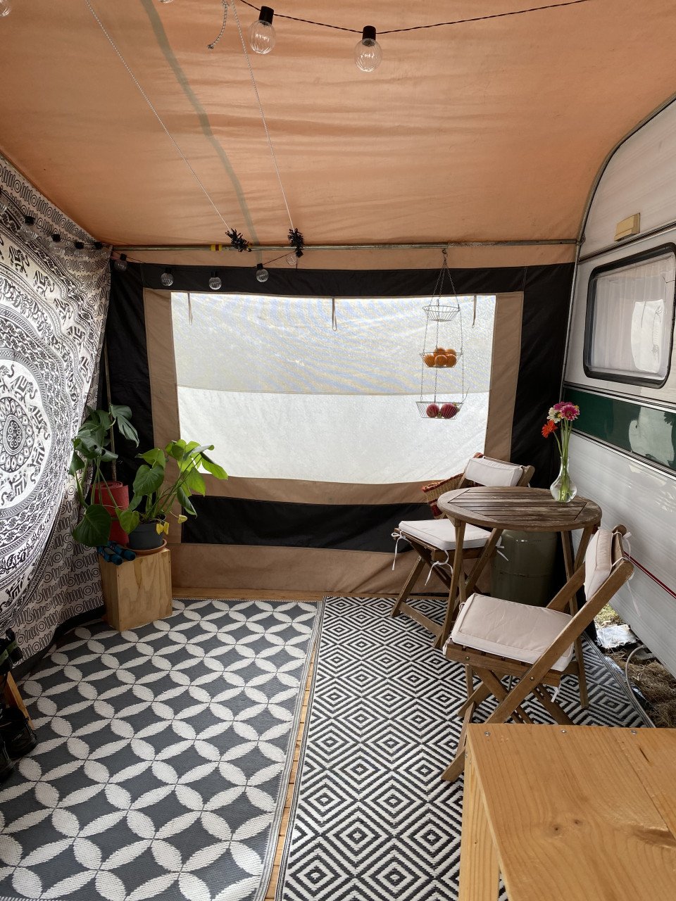 Retro caravan
