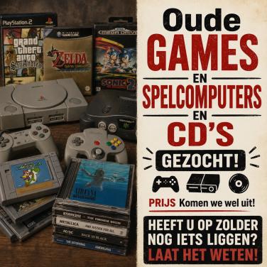 Gezocht oude spelcomputers