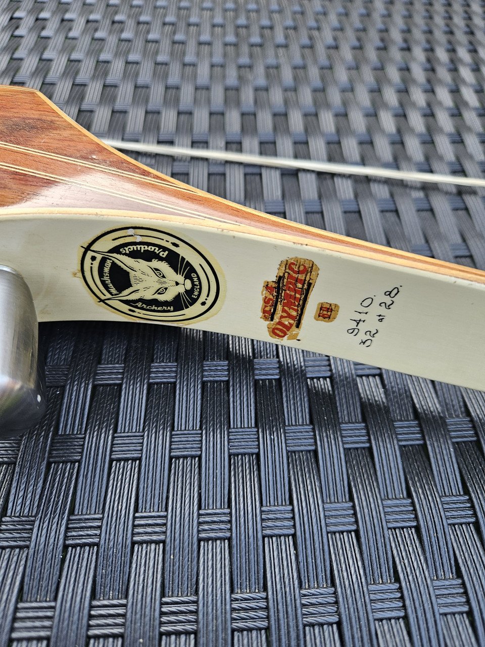 Prachtige heel grote vintage jaren 60 handboog marksman olympic...