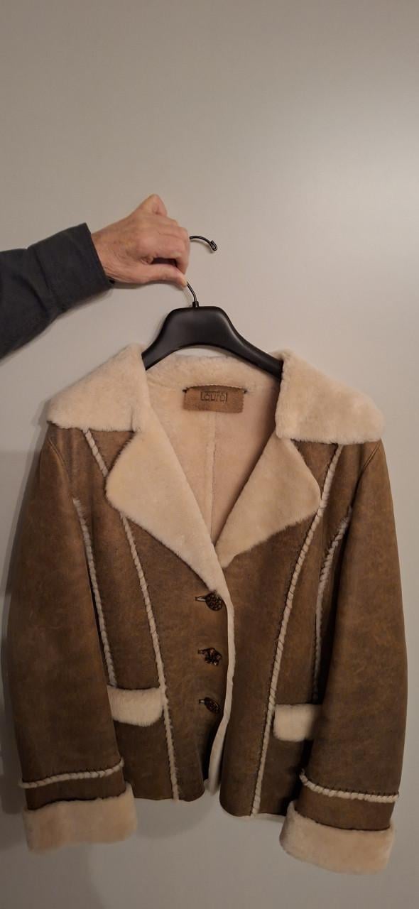 Stijlvolle shearling jas - warm, chic & uniek