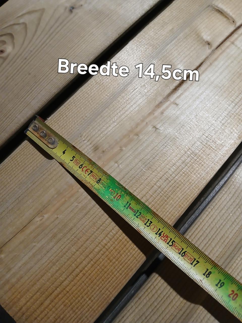 Dik 60 Meter tuinhout nieuwe rabatdelen, gevelbekleding, potdekselplanken.