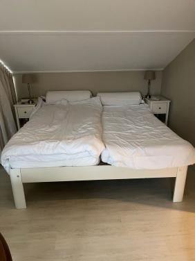 Auping bed, verhoogd, B180xL200, wit