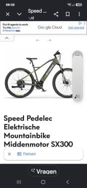 E-mtb speedpedelec ecobike 55 km/u