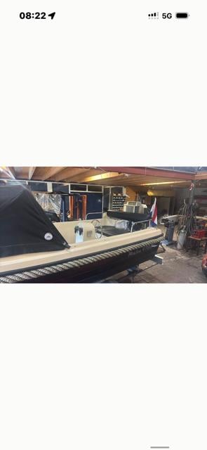 Schitterende complete sloep teak , zwemplateau wc , trailer rondzit enz