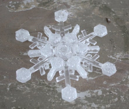 Sneeuwvlok hanger kunststof
