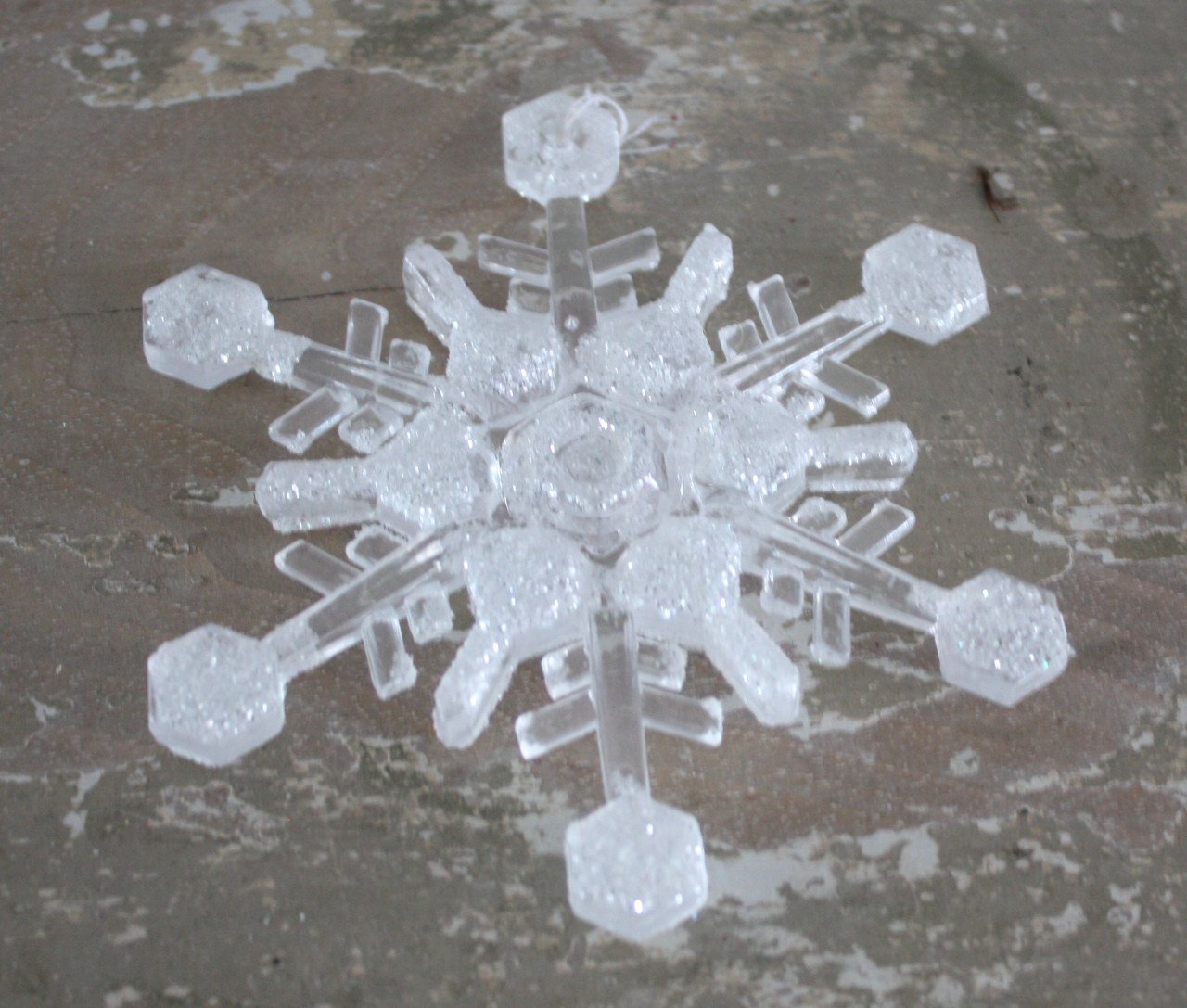 Sneeuwvlok hanger kunststof