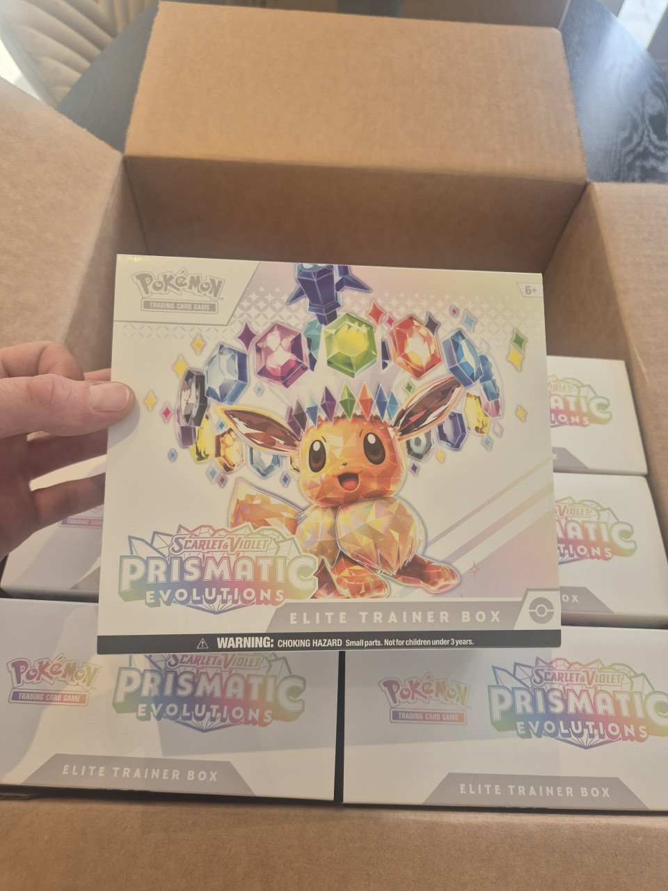 Pokemon 6x Prismatic Evolutions ETB - Zonder Packs & Promo