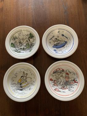 Vier Suske en Wiske schaaltjes