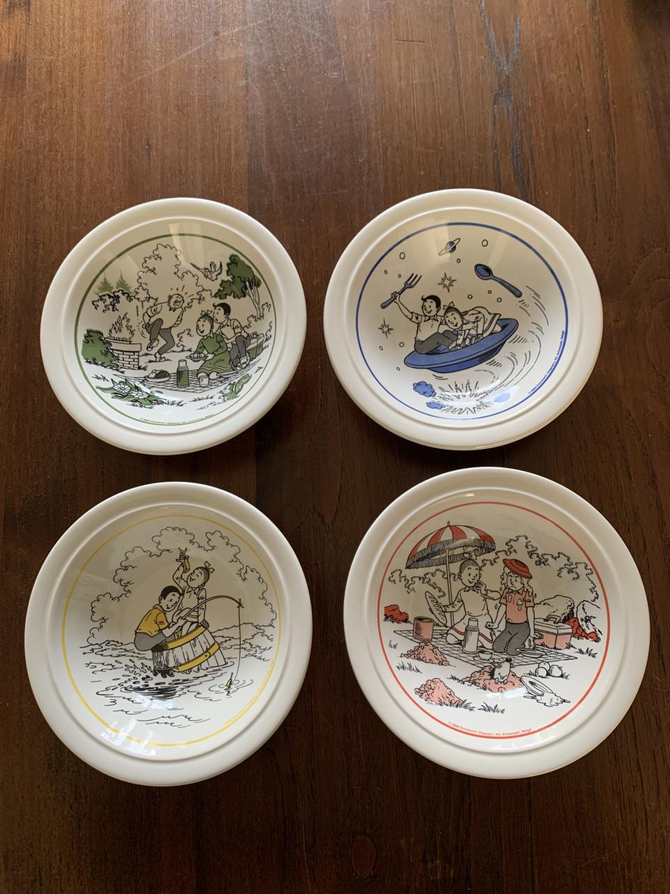 Vier Suske en Wiske schaaltjes