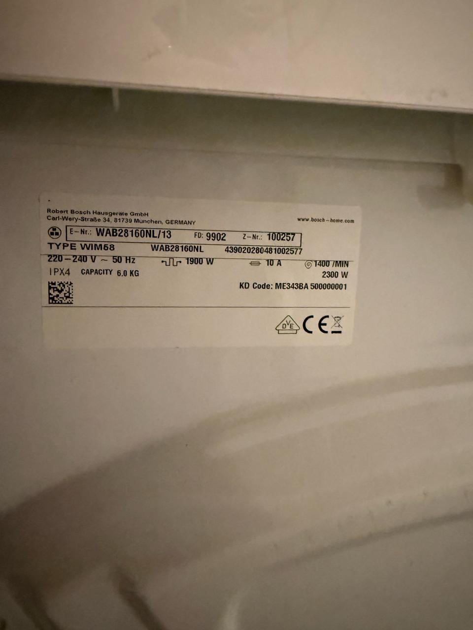 Bosch Serie 2 wasmachine