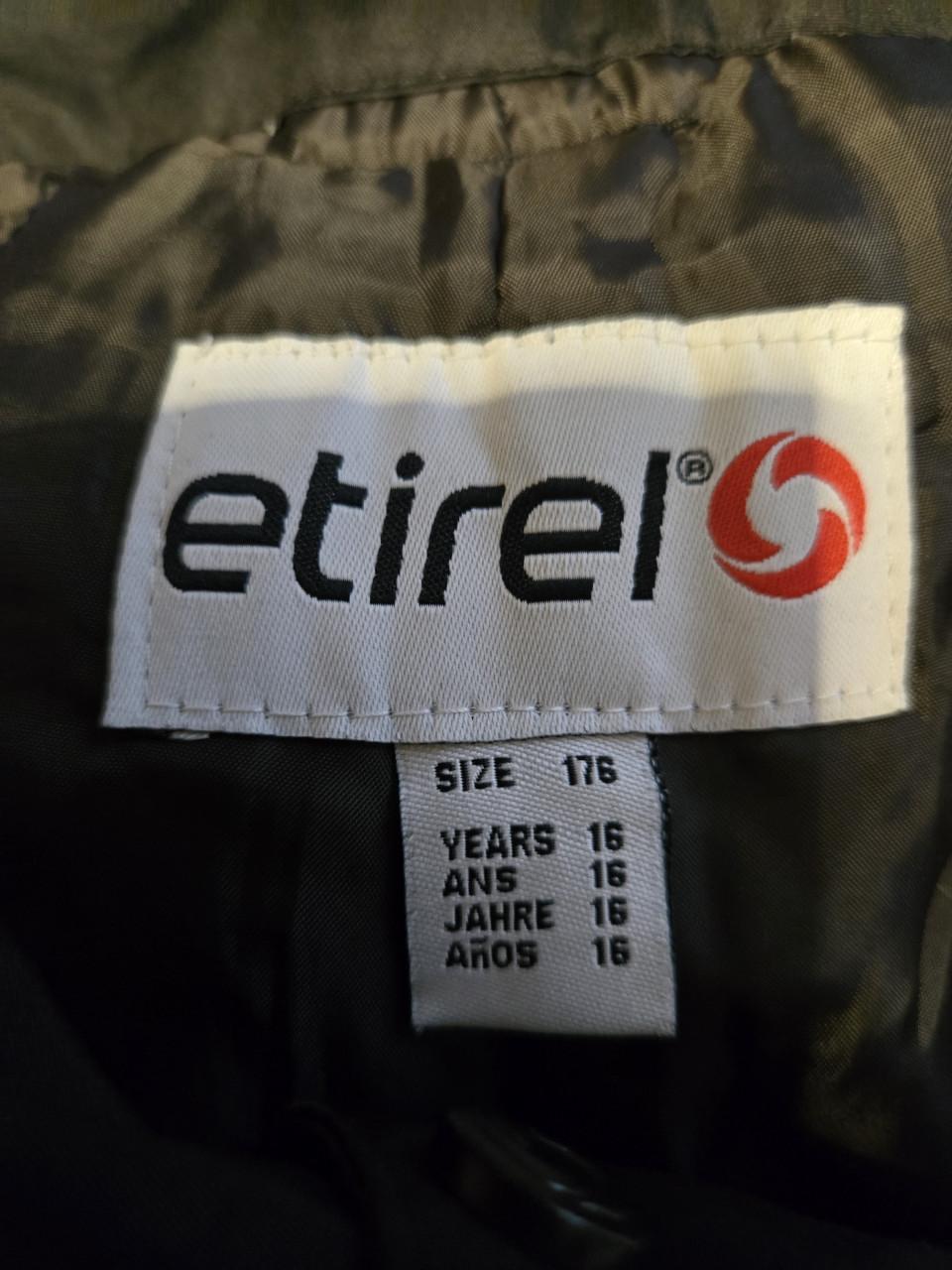 Zwarte skibroek Etirel Maat 176/16 jaar