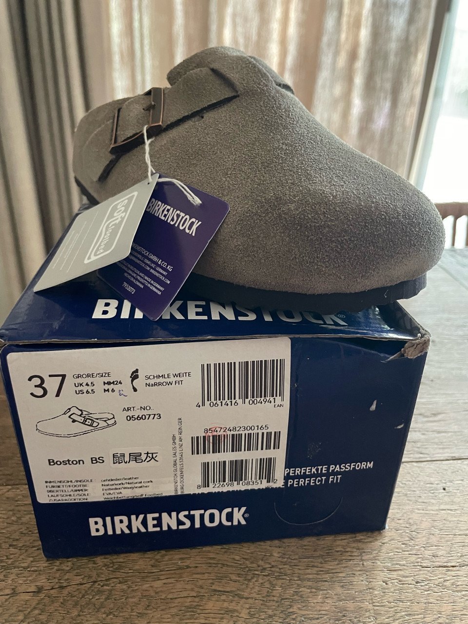 Birkenstock  Boston maat 37