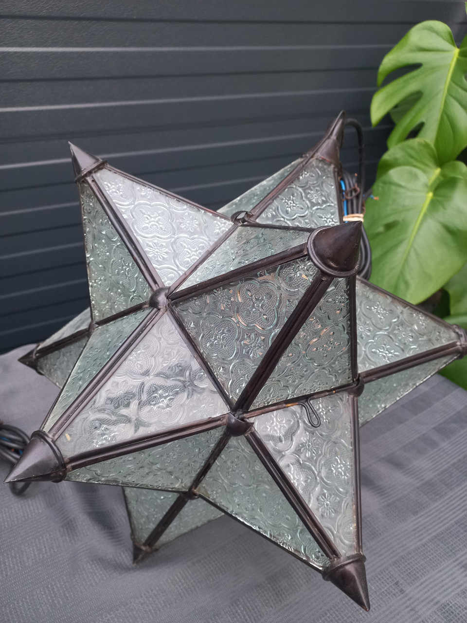 2x prachtige Industriële Retro Wind Glas Ster Kroonluchter Plafond Lampe