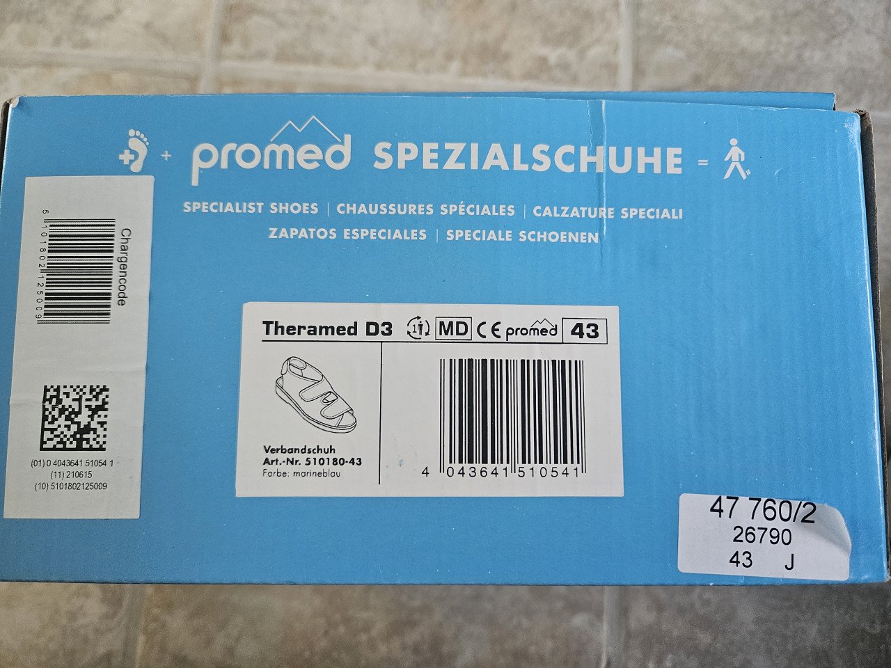 Verbandpantoffels/schoen nog nieuw in doos