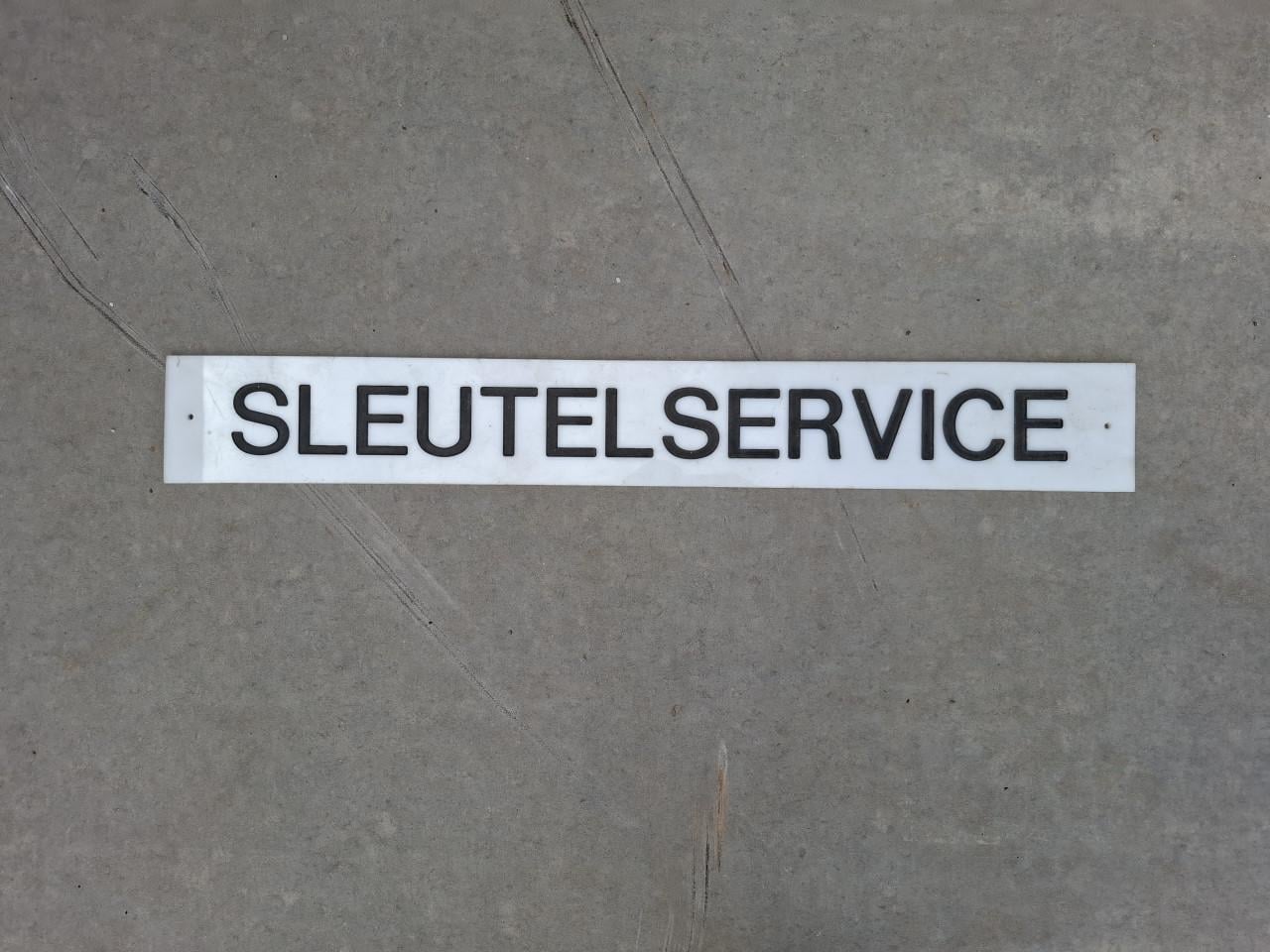 Bordje sleutelservice