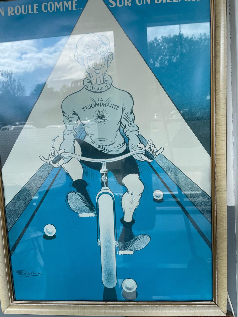 Oude poster uit garage verzameling