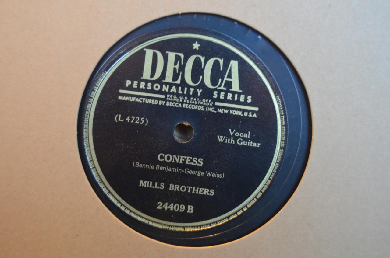 78 rpm Mills Brothers jaren '40 en '50 héél veel stuks. (6)