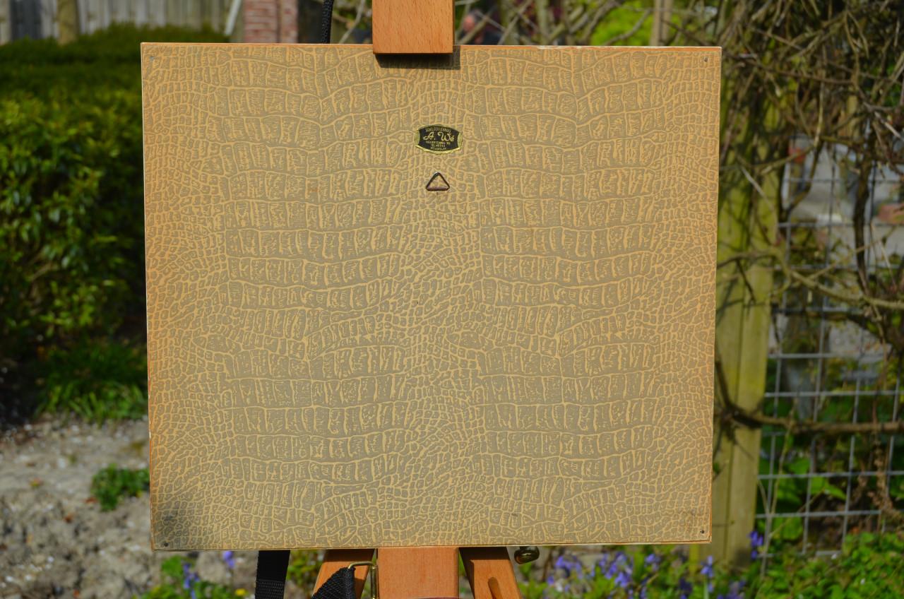 Afbeelding van een Afrikaans tafereeltje gesigneerd 'HM' (1)