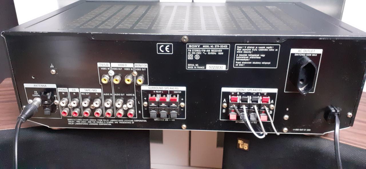 Versterker  sony met vintage speakers 3 way system