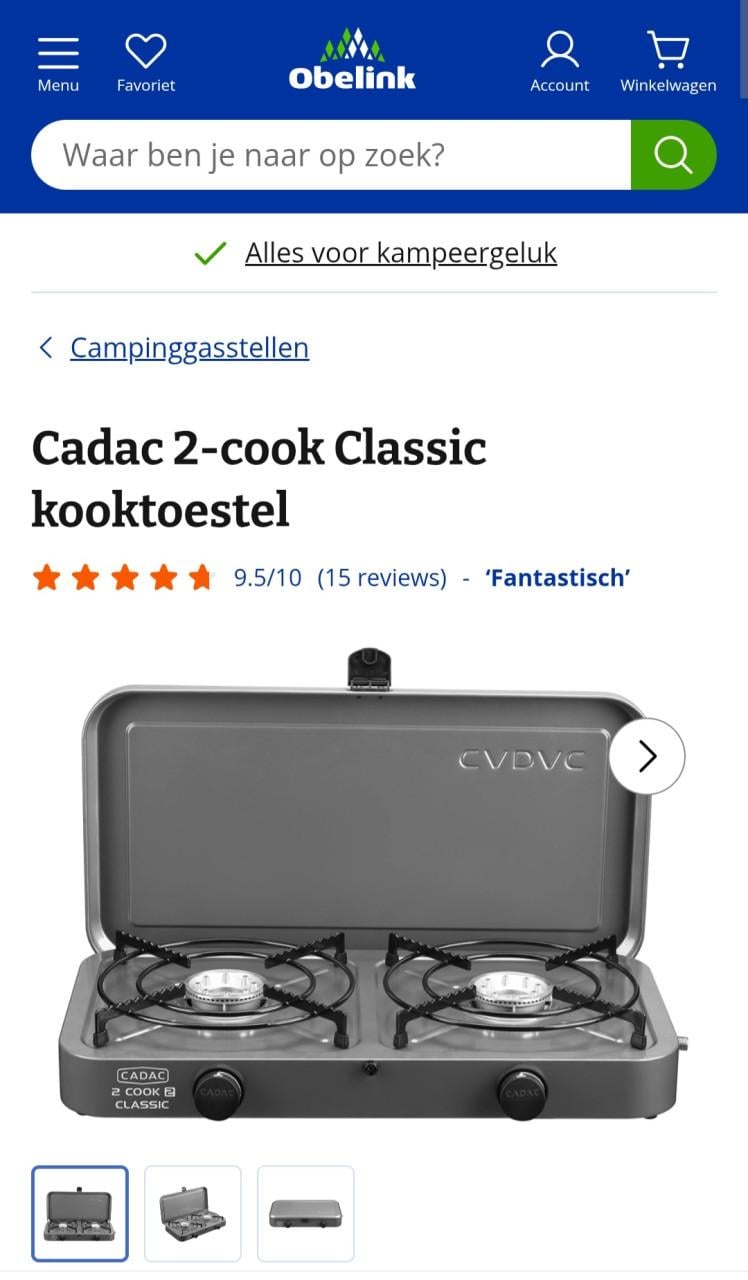 Cadac camping kooktoestel