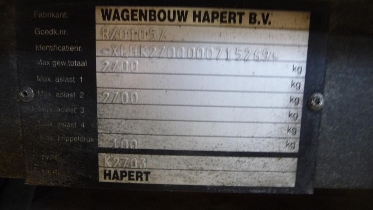 TE KOOP TANDEMASSER merk HAPERT voor B rijbewijs