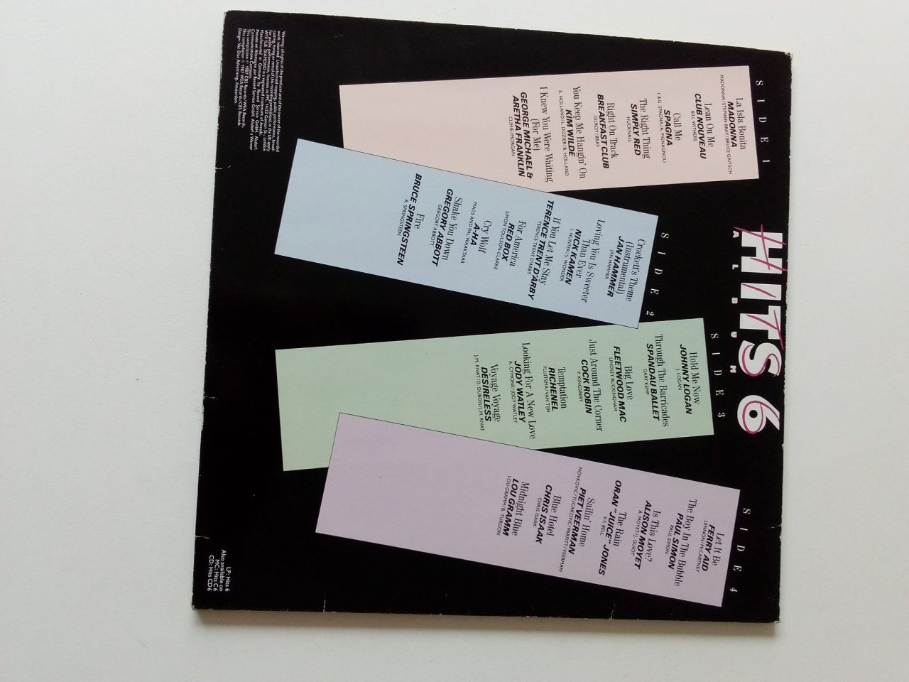 Set 4x jaren 80 vinyl lp