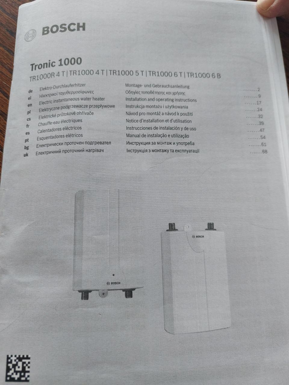 Klein doorstroomboiler