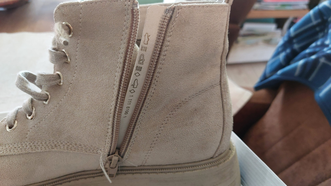 Hoge beige boots 39