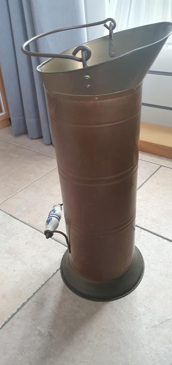 Koperen paraplubak/kolenkit