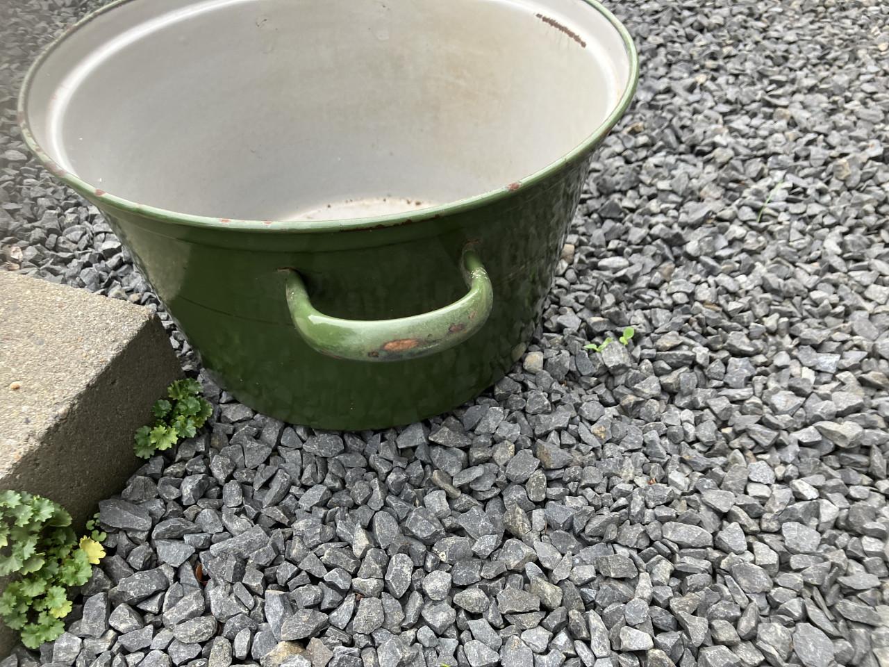 Emaille wasteil / bekken 2st.